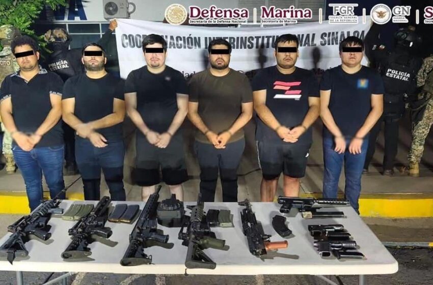  Operativo de la SEDENA en Culiacán deja 6 detenidos; en la accion fue abatido “El Morral”.