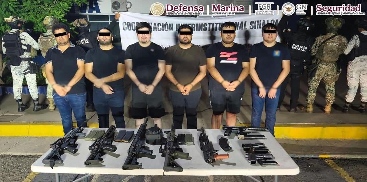 Operativo de la SEDENA en Culiacán deja 6 detenidos; en la accion fue abatido “El Morral”.