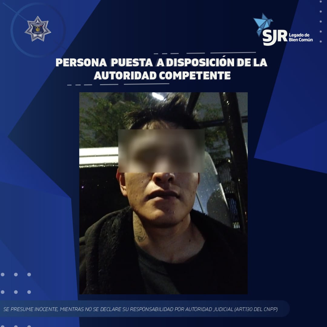 Presunto narcomenudista es detenido; en SJR.