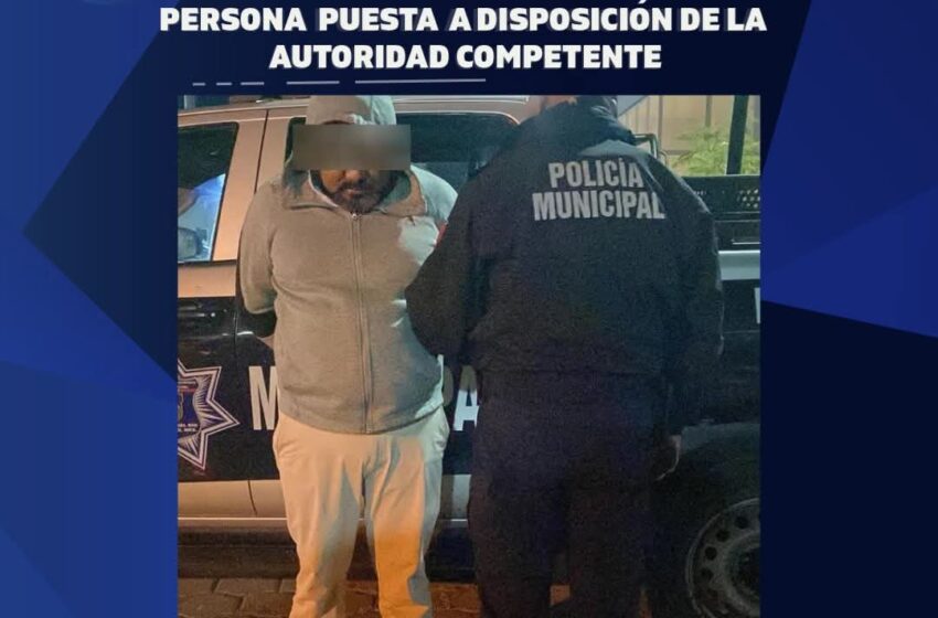  Agredió físicamente a su pareja sentimental; fue reportado y detenido inmediatamente.