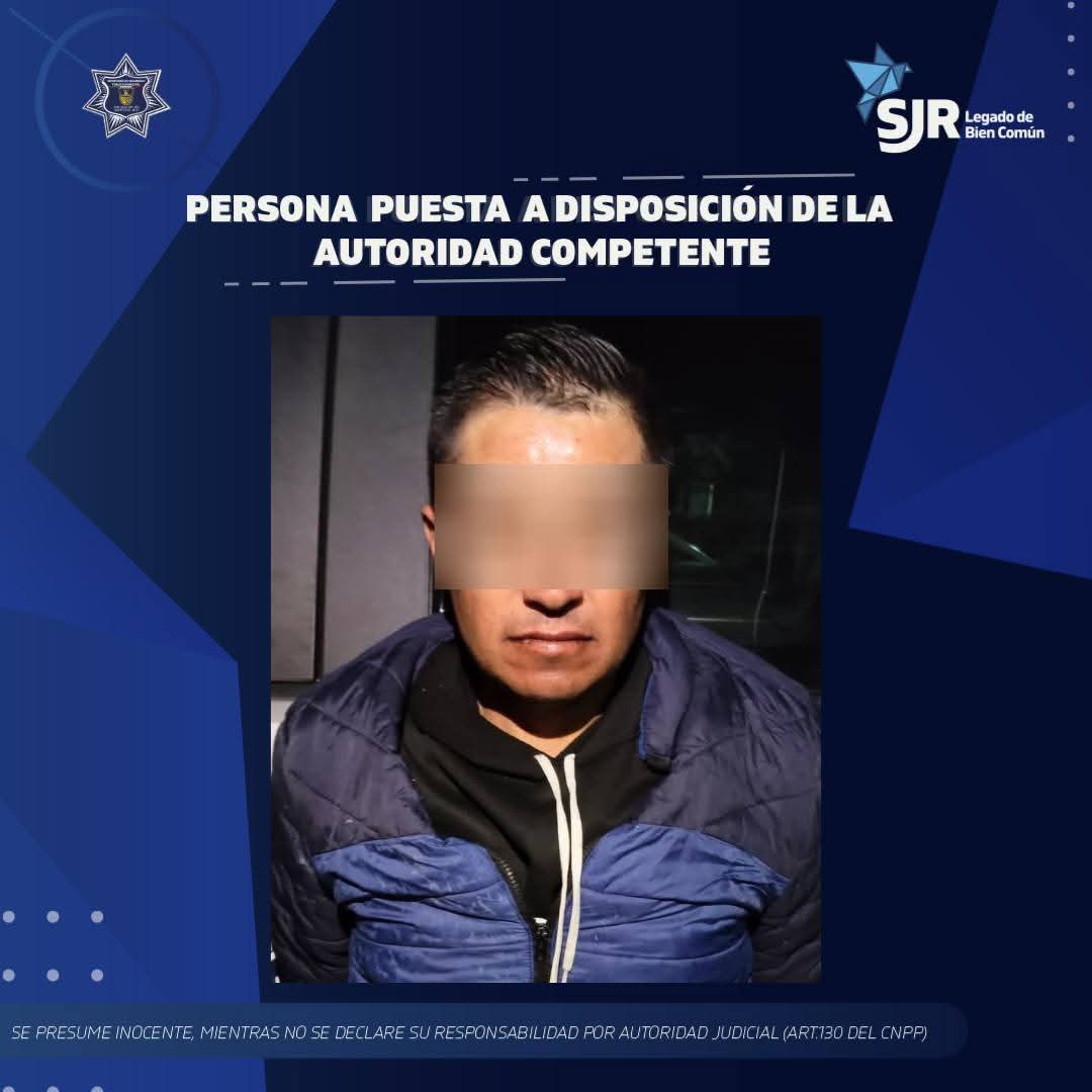 Detienen a otro presunto narcomenudista en SJR.