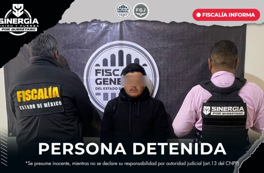  Sujeto que cometió el delito de abuso sexual en el Estado de México; fue detenido en Querétaro.